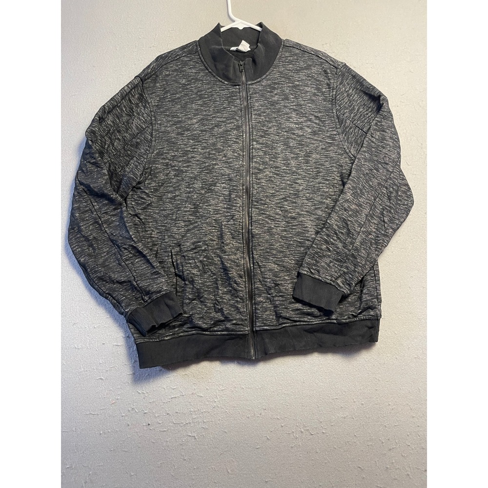 Calvin Klein Jacket Full Zip Space Dye Heathered Charcoal XL Mens